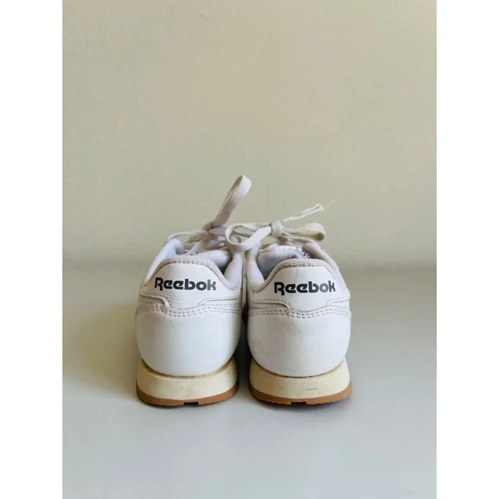 Reebok All White Kids Sneakers - Big boy Sz 1